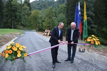 Otvoritev prenovljene ceste Žerovnik–Osredek