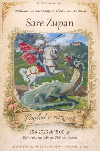 otvoritev likovne razstave Sare Zupan