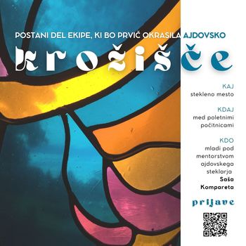 STEKLARSKA DELAVNICA - Okrasi ajdovsko krožišče in pusti pečat v lokalni skupnosti!