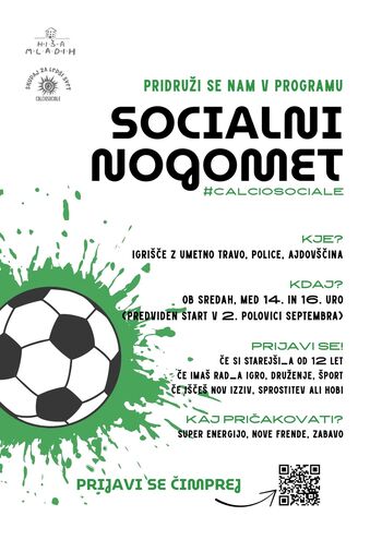 Odprte prijave na Socialni nogomet (Calcio Sociale)