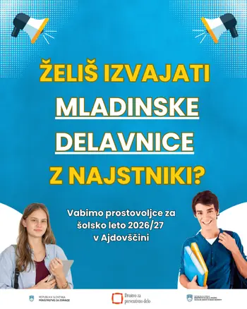Hiša mladih vabi mlade k izvajanju mladinskih delavnic Hiša mladih vabi mlade k izvajanju mladinskih delavnic