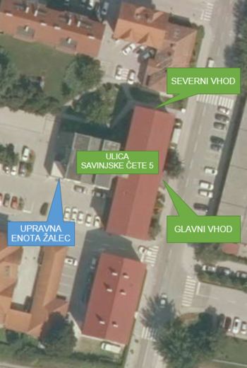 Obvestilo uporabnikom storitev Občinske uprave Občine Žalec