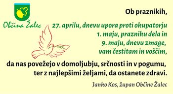 Voščilo župana Občine Žalec