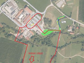 Dostop do Ribnika Vrbje v času gradnje komunalne infrastrukture