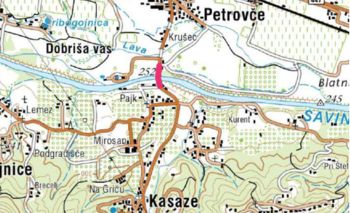 Zapora ceste Petrovče - Kasaze (most čez Savinjo)