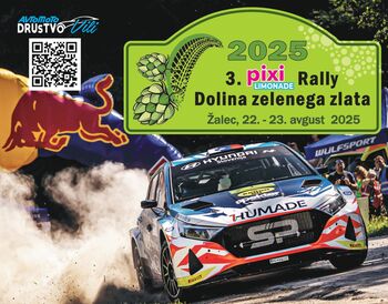 Zapore cest zaradi prireditve "3. PIXI LIMONADE RALLY DOLINA ZELENEGA ZLATA"