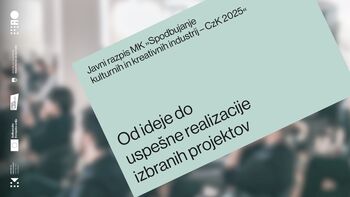 Javni razpis za spodbujanje kulturnih in kreativnih industrij