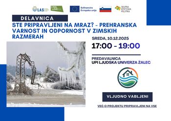 Ste pripravljeni na mraz? – prehranska varnost in odpornost v zimskih razmerah