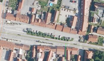 Zapora parkirišč na Šlandrovem trgu v Žalcu Zapora parkirišč na Šlandrovem trgu v Žalcu