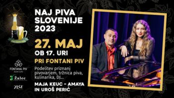 Naj piva Slovenije 2023 pri Fontani piv Zeleno zlato