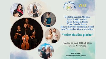 Zvok okrog II - koncert klasične glasbe v Dvorcu Novo Celje