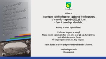 Praznik Občine Žalec: Slavnostna seja Občinskega sveta s podelitvijo občinski priznanj