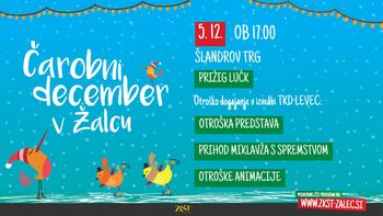 Prižig lučk in prihod Miklavža s spremstvom na Šlandrovem trgu