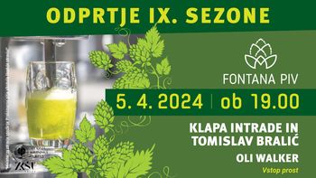 Fontana piv Zeleno zlato - odprtje IX. sezone delovanja