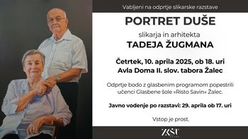 Odprtje razstave Tadeja Žugmana: Portret duše