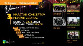  3. maraton koncertov pevskih zborov