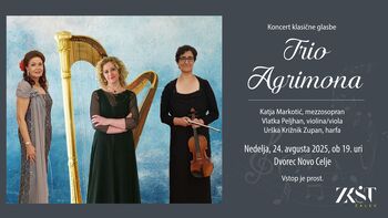  Poletje v Žalcu: Trio Agrimona, koncert klasične glasbe
