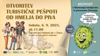Odprtje turistične pešpoti "Od hmelja do piva"