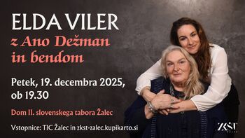  Elda Viler z Ano Dežman in bendom