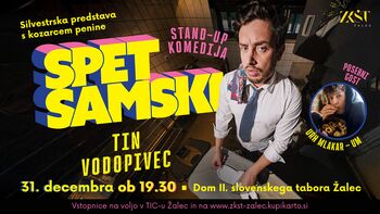 Silvestrska stand-up predstava Tina Vodopivca: Spet samski