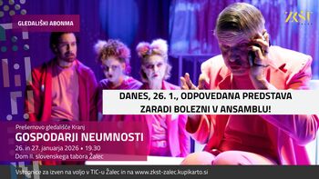 Gospodarji neumnosti, za torkov abonma ter izven