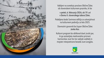 Proslava Občine Žalec ob slovenskem kulturnem prazniku