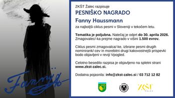 Razpis za pesniško nagrado Fanny Haussmann