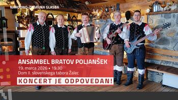  Odpoved koncerta Ansambla bratov Poljanšek
