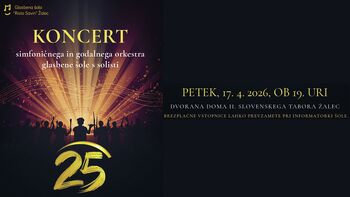 Koncert simfoničnega in godalnega orkestra glasbene šole