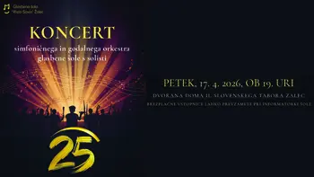 Koncert simfoničnega in godalnega orkestra glasbene šole