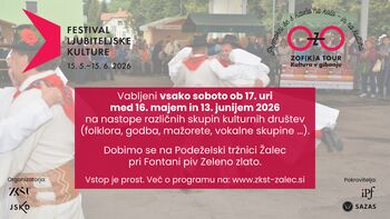 Festival ljubiteljske kulture, sobotni nastopi na podeželski tržnici