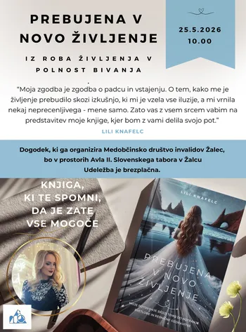 Predstavitev knjige Prebujena v novo življene Lili Knafelc