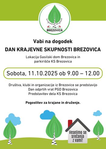 KS Brezovica: Dan Krajevne skupnosti Brezovica 2025