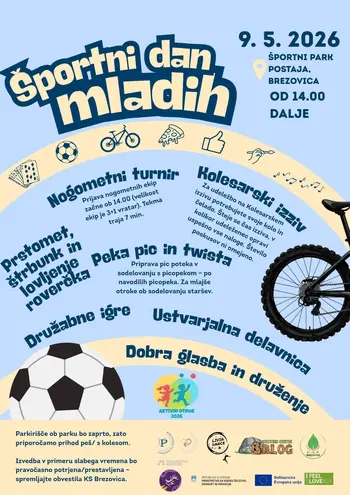 KS Brezovica: Športni dan mladih 2026  "Mladina je naša prihodnost"