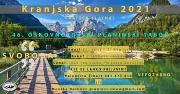 Osnovnošolski planinski tabor KRANJSKA GORA 2021