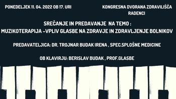 MUZIKOTERAPIJA - VPLIV GLASBE NA ZDRAVJE IN ZDRAVLJENJE BOLNIKOV