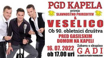 PGD KAPELA PRAZNUJE 90.LET z GADI