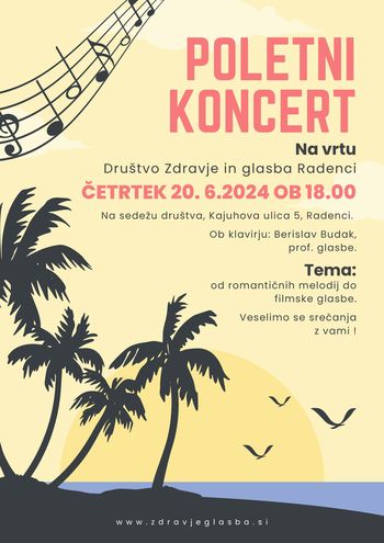 Poletni koncert na vrtu