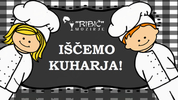 Pri RIBIČ Mozirje iščemo samostojnega kuharja/-ico