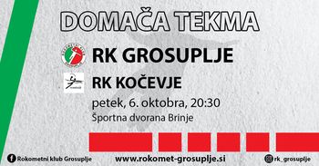 Rokometna tekma: RK Grosuplje - RK Kočevje