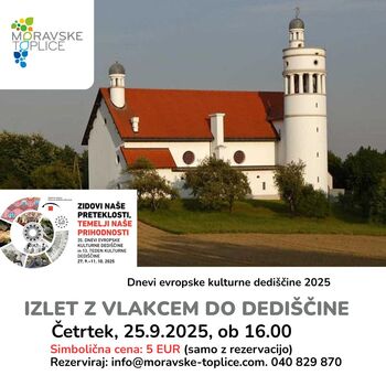 KULTURA NA TIRIH – Z VLAKCEM DO UMETNOSTI IN DEDIŠČINE (DEKD) - po simbolični ceni 5 eur ob dnevih dediščine!