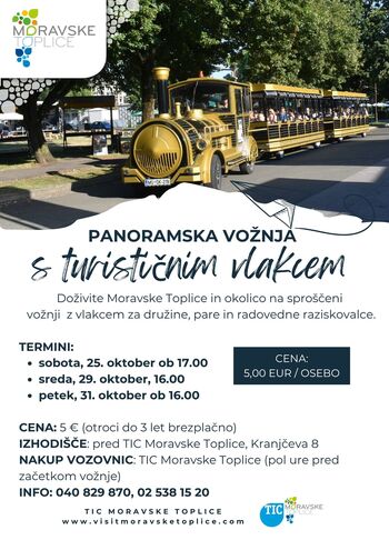 Panoramska vožnja s turističnim vlakcem