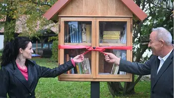Knjigobežnica v Parku prekmurske reformacije 