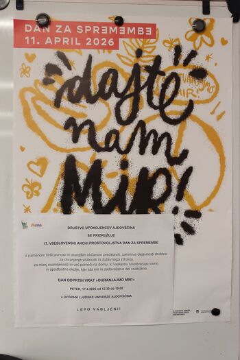 Obdržati mir je največja umetnost