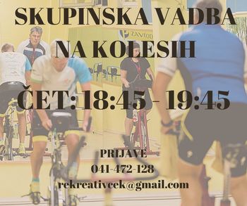 Skupinska vadba na kolesih Skupinska vadba na kolesih