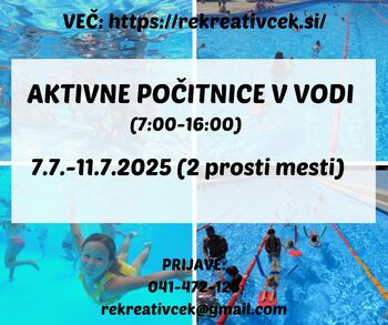 Poletni programi za otroke - zadnja prosta mesta