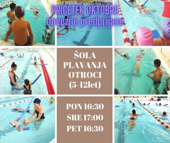 Šola plavanja za otroke (5 - 12 let)