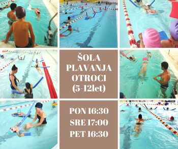 Šola plavanja za otroke (5-12 let)