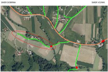 Delna zapora odseka javne poti JP 964621 Hrenova (Petre – Skok)