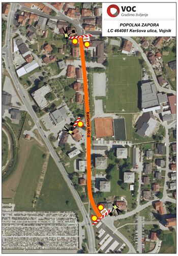 Popolna zapora lokalne ceste LC 464081 Vojnik – Ljubečna